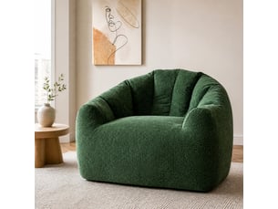 Fauteuil fixe <strong>MODENVIE</strong> <strong></strong> Velours vert vendu A l'unité