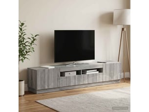 Meuble tv coloris gris <strong></strong> <strong></strong>