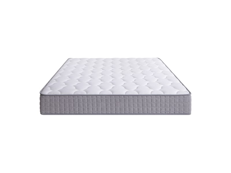  Matelas 180x200x25 cm, mousse blanche, ressorts ensachés, soutien ergonomique à 7 zones, fermeté h3, 4 poignées pour chambre adulte  - Conforama B