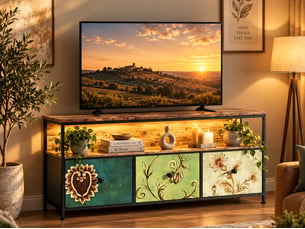 Meuble tv coloris multicolore 137 cm <strong>DAHUEN</strong> <strong></strong>
