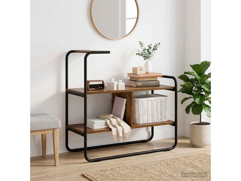 Vidaxl table console bois ancien 80 x 35 x 75 cm bois d'ingénierie - Conforama B