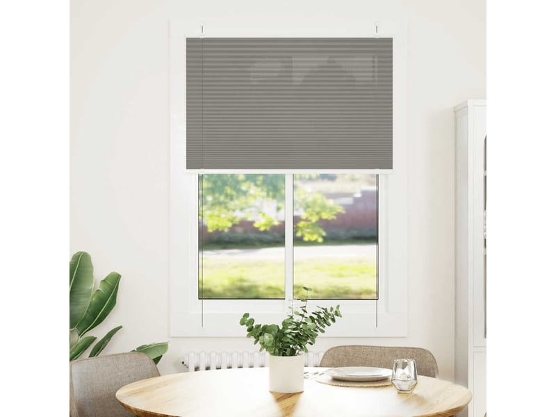 Store plissé, store de fenêtre anthracite 85x100 cm largeur du tissu 84,4 cm cf46713 - Conforama B