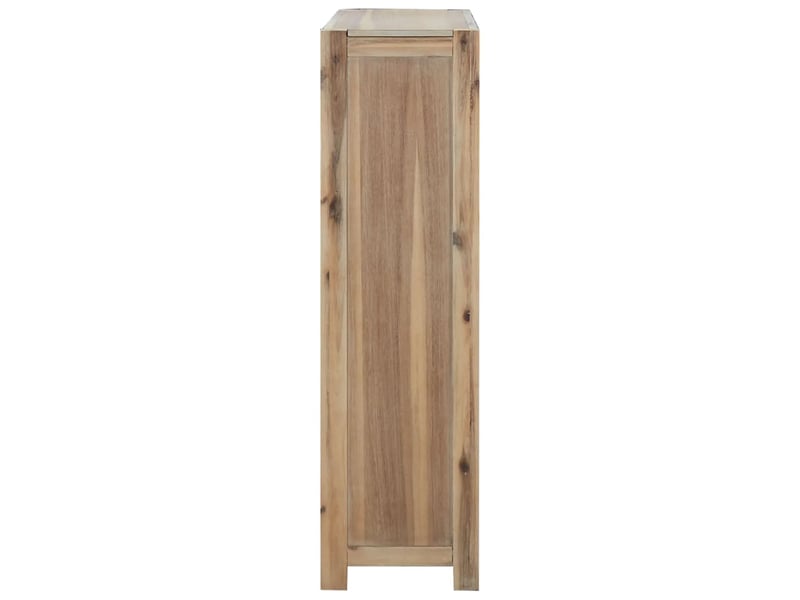  Bibliothèque 4 niveaux, armoire à livres 80x30x110 cm bois solide d'acacia  - Conforama D