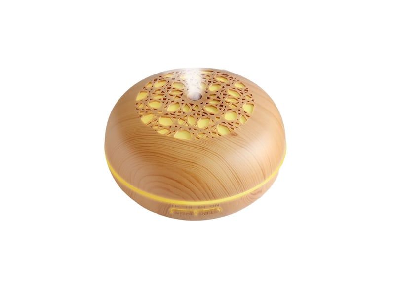  Diffuseur d'huiles essentielles pour maison, bureau et chambre – grain de bois clair  - Conforama A