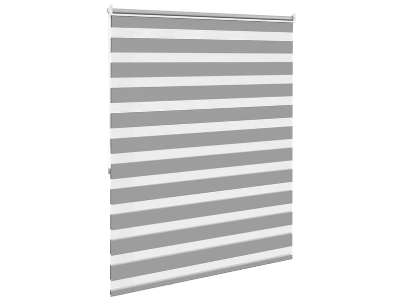  Store vénitien zebra, store de fenêtre 140,9 x 175 cm, largeur du tissu 136,7 cm, gris cf48203  - Conforama D