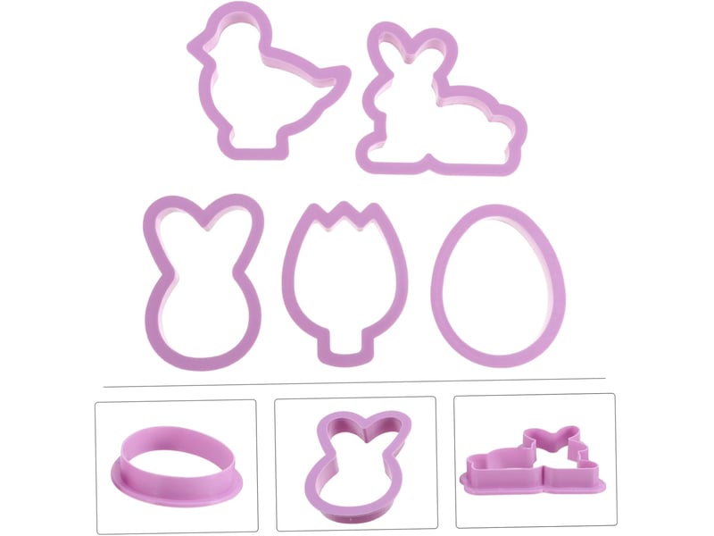  10 pièces pochoirs de pâques essoreuse à gâteau outils de décoration de biscuits coupe-biscuits doublures emporte-pièces d'automne emporte-pièce coeur  - Conforama C