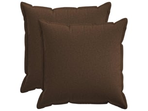 Lot de 2 housses de coussin houten marron 80 x 80 cm cf49535