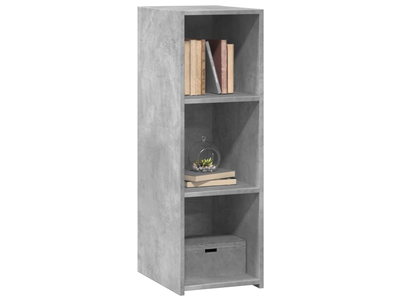  Buffet - bahut - meuble de rangement gris béton 30x41x93 cm bois d'ingénierie  - Conforama C