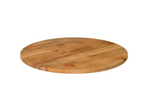 Dessus de table - plateau de table - dessus de bureau ø 80x3,8 cm rond bois de manguier massif