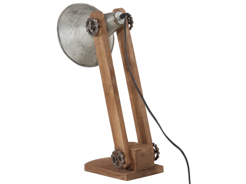  Lampe de bureau 25 w argent vintage 23x13x52 cm e27  - Conforama E