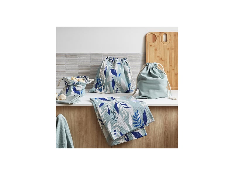 Lot 3 pochons june en tissu vert sauge 50274 - Conforama B