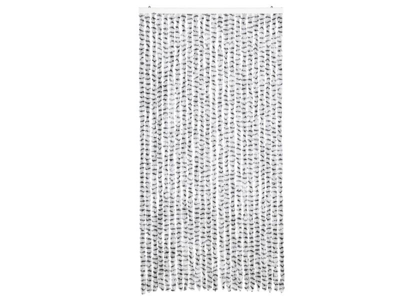  Rideau anti-mouches, moustiquaire gris clair et gris foncé 100x200cm chenille cf43537  - Conforama C