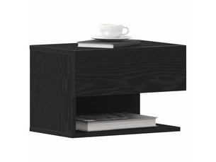 Table de chevet - cabinet de chevet - table de nuit chêne noir 46 x 30 x 30 cm bois d'ingénierie