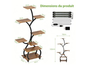 Etagère 70 cm coloris noir <strong></strong> <strong></strong>