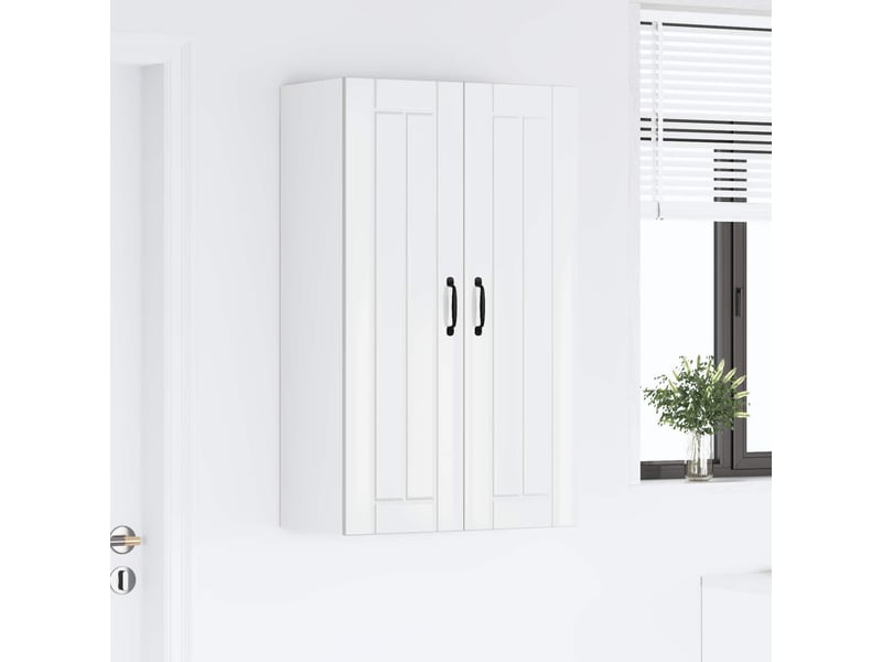  Meuble mural de cuisine, armoire de cuisine blanc brillant 60x31x100cm shl7777  - Conforama D