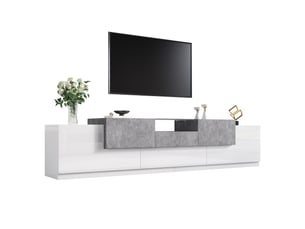 Meuble tv coloris blanc 33 cm <strong>ATELIER CONFORTIEL</strong> <strong></strong>