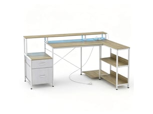 Bureau enfant 172 cm coloris blanc
