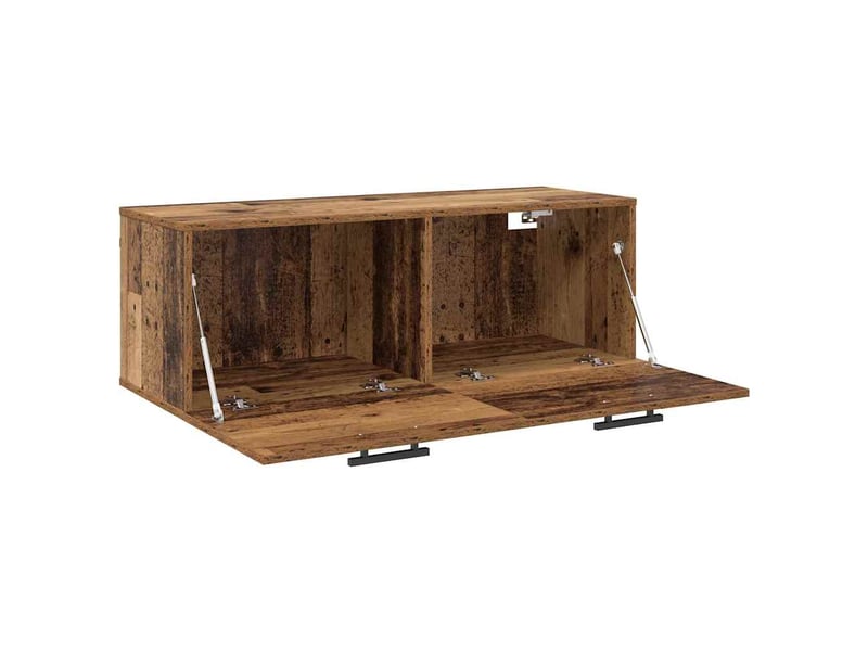  Meuble mural, rangement salon 100 x 36.5 x 35 cm bois d'ingénierie bois ancien shl3332  - Conforama E