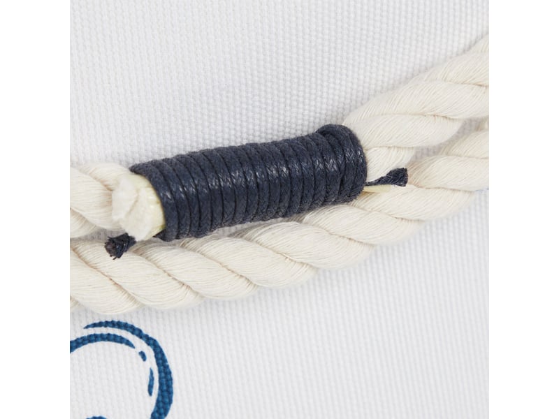  Lot de 4 paniers ronds de rangement confort salle de bains différents motifs marins en tissu bleu et blanc 13_0010234  - Conforama C