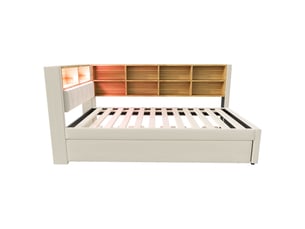 Lit empilable 90x200 cm MAISONORA coloris beige