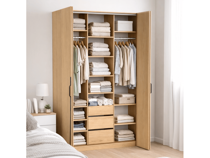  Selsey bari - armoire - 170 cm - chêne bookmatch Bari - Conforama C