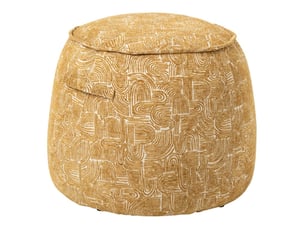 Pouf / repose pied PARIS PRIX jaune