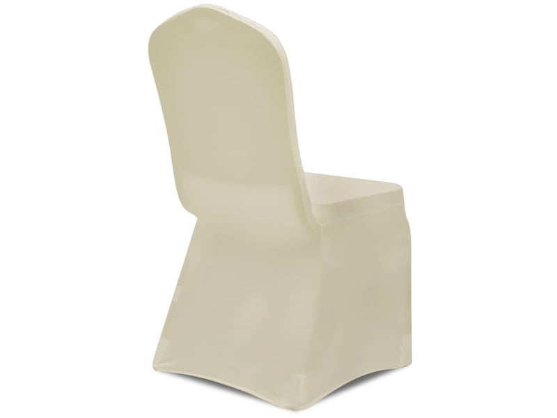  Housses élastiques de chaise crème 24 pcs cf32411  - Conforama E