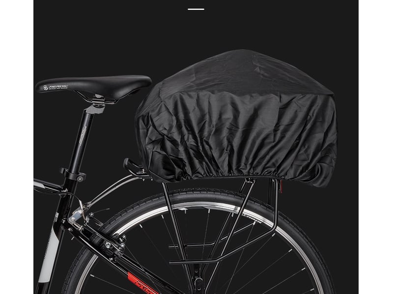  Panier à vélo arrière avec filet à bagages réglable et housse imperméable  - Conforama D