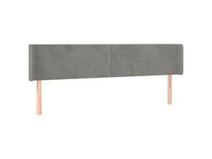 Tete de lit A poser largeur 163 cm <strong></strong> <strong></strong> argenté