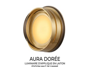 Applique murale led 5w ronde aluminium acrylique lumière chaude – moderne minimaliste