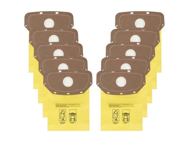 10pcs ah10232 sealed collar vacuum bags for hoover commercial residential mpwr 40v cordless back vacuum ch93619, ch93600 - Conforama B