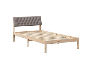 Lit simple 100x200 cm    coloris marron
