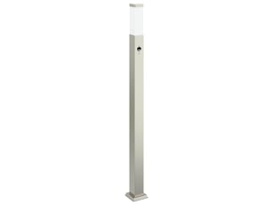Borne lumineuse, lampadaire avec détecteur 110 cm en acier inoxydable ip44 shl91655