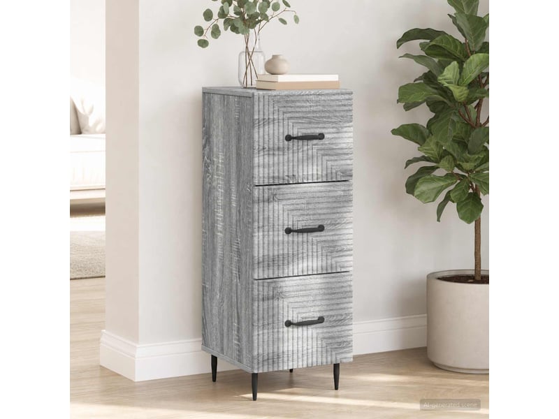 Armoire de rangement bureau, armoire à tiroirs sonoma gris 33 x 34,5 x 89,5 cm - Conforama D