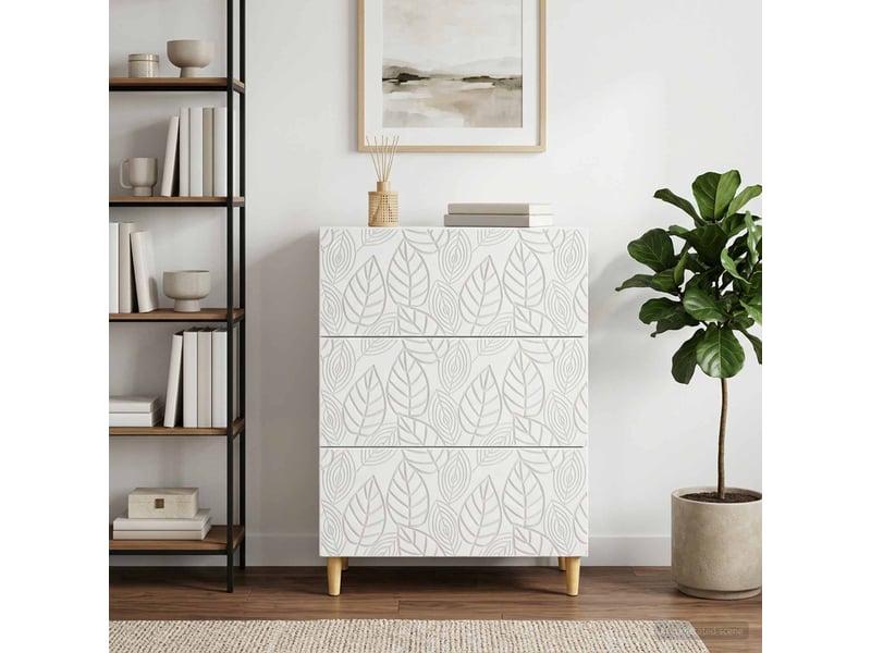  Armoire à tiroirs, rangement bureau blanc 66 x 34,5 x 90 cm bois d'ingénierie shl7765  - Conforama C