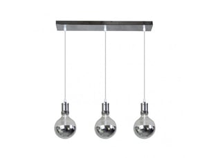 Fabrilamp gala, lampe, moderne, 3 x e27, chromé, 32-113 x 64 x 12.5 cm