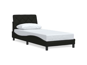 Lit simple 80x200 cm coloris noir