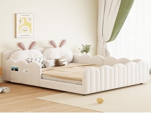 Lit 2 places 140x200 cm SEYAKANY   coloris beige