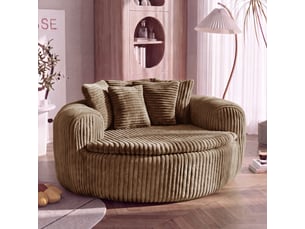Pouf / repose pied <strong></strong> <strong>IKSETERA TRADING LTD</strong> marron