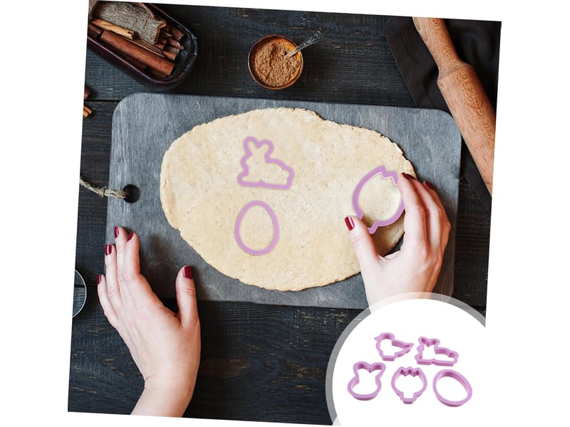  10 pièces pochoirs de pâques essoreuse à gâteau outils de décoration de biscuits coupe-biscuits doublures emporte-pièces d'automne emporte-pièce coeur  - Conforama B