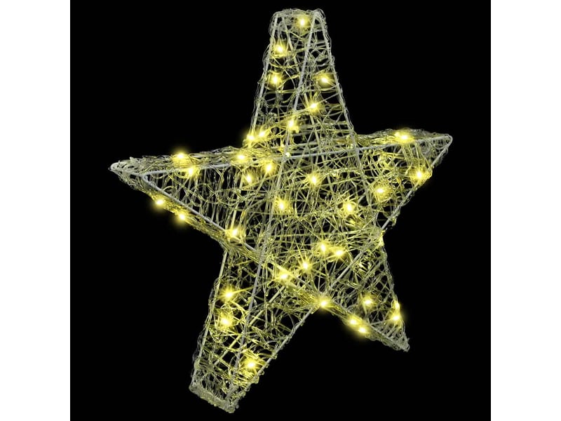  Étoile en 3d 50 led blanc chaud 55 x 53,5 x 10 cm acrylique cf61917  - Conforama D