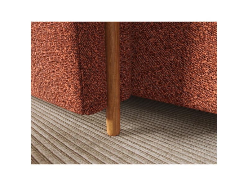  Canapé d'angle convertible arvessa terracotta chenille – angle gauche  - Conforama E