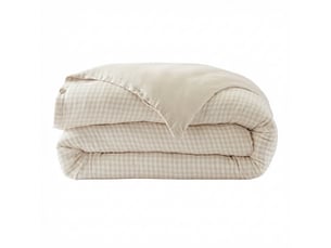 Housse de couette reversible 140x200 cm gaze de coton vickie naturel
