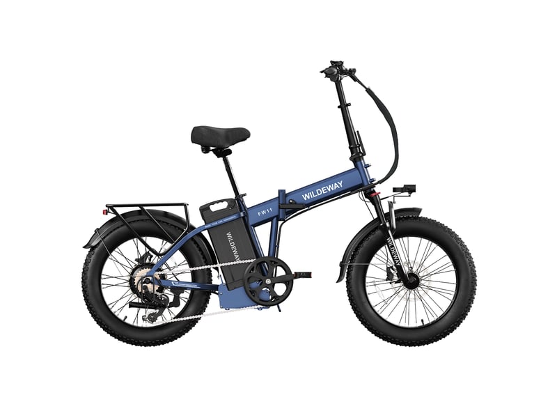  Vélo électrique pliable wildeway fw11, 1680 wh, pneus 20, bleu  - Conforama C