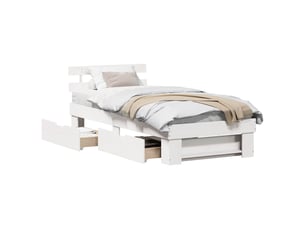 Lit simple 100x200 cm    coloris blanc