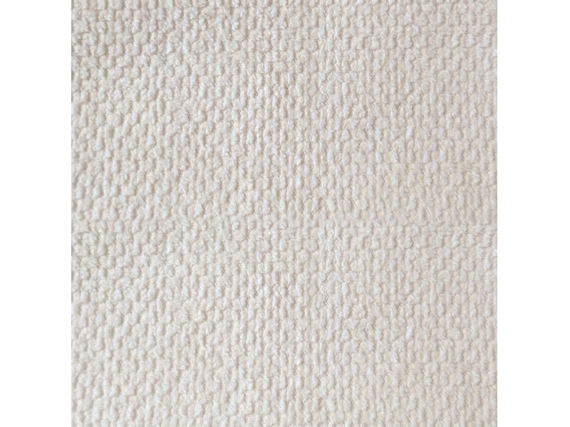  Canapé panoramique en v 6 places 245x245 cm en tissu beige blanc  - Conforama R