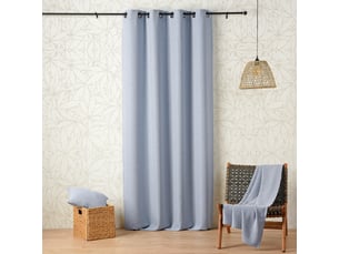 Rideau œillets polylin tamisant aux propriétés relaxantes du cbd 140x260 cm