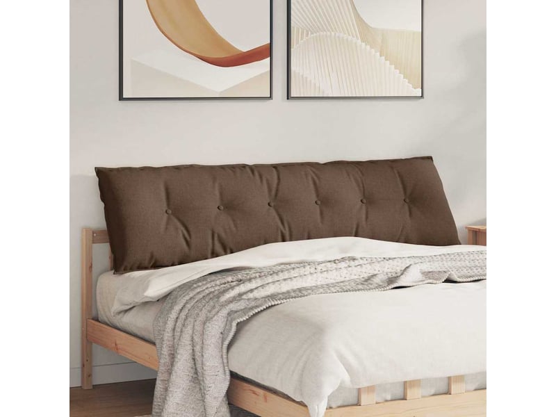 Coussin de dos, coussin de dossier marron 180 x 19 x 50 cm tissu cf54802 - Conforama B