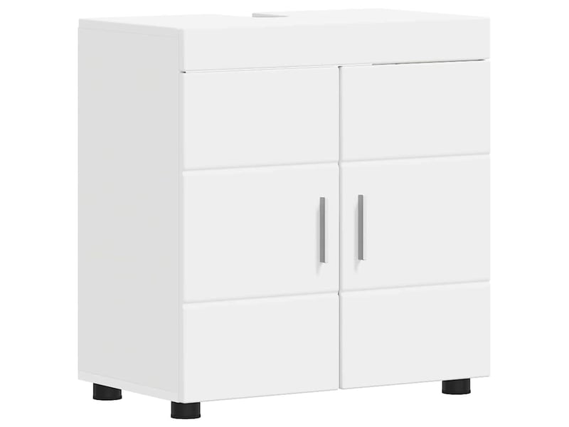 Ensemble de mobilier de salle de bain tulum 4 pièces blanc cf64730  - Conforama D