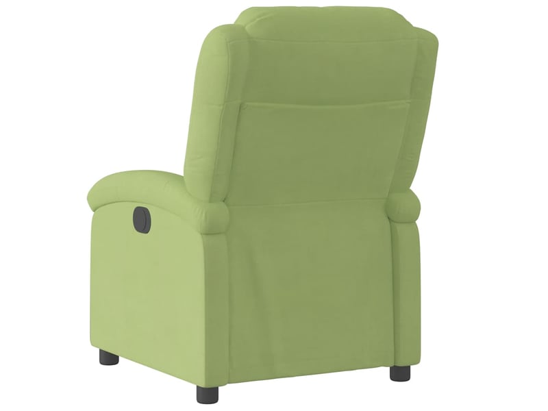 Fauteuil relax - fauteuil inclinable électrique vert clair velours  - Conforama D